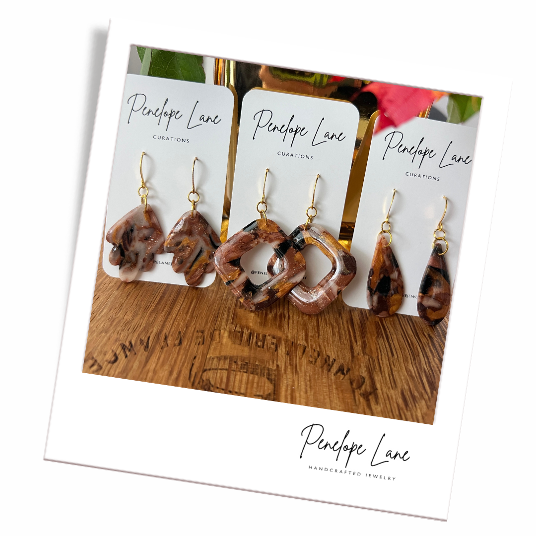Fall Leaves Turning Polymer Earrings