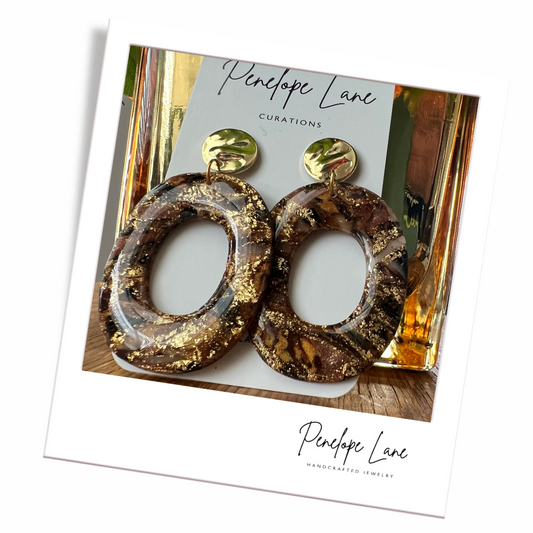 Fall Leaves Turning Polymer Earrings